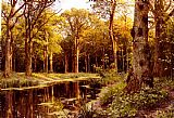 Peder Mork Monsted A Forest Stream painting